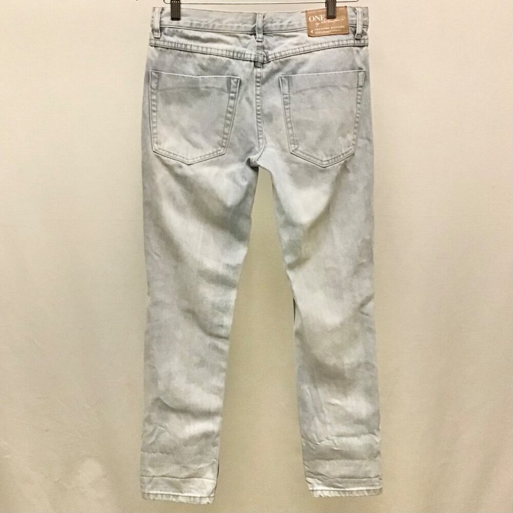 One Teaspoon 25 Awesome Baggies Women’s Jeans Low Waist Medium Rise Distressed - Picture 4 of 9